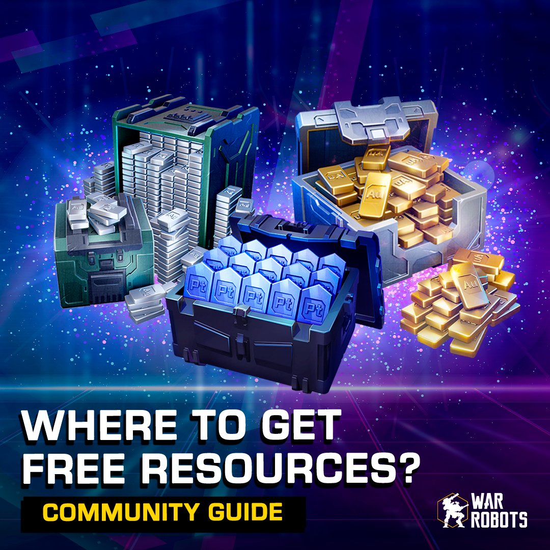 War Robots on Twitter "Where do you get free War Robots resources and