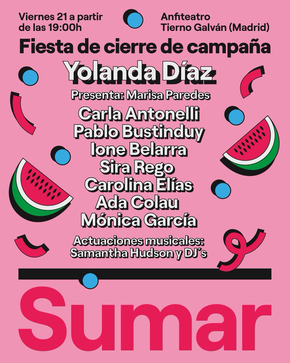 Os esperamos hoy, a partir de las 19h, en el parque de Tierno Galván. 

¡No os lo perdáis!