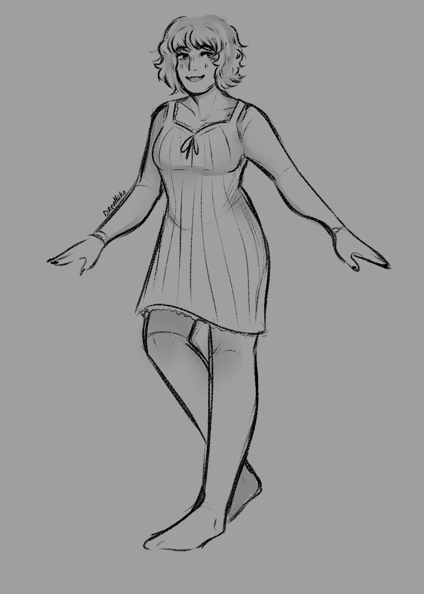 iikodream's tweet photo. fullbody sketch for Mel! Thanks for the trade! https://t.co/bkXHjJibN5