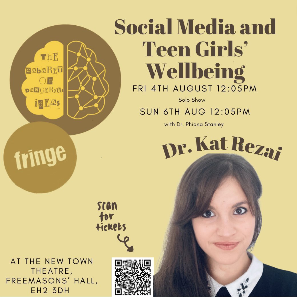 2 weeks to go till @she_scotland show!

If you want to know about the impact of social media on teen girls wellbeing, you cannot miss this. We are in a new pandemic &we have a solution #socialmedialiteracy to #educateandempower teen girls
@New_TownTheatre