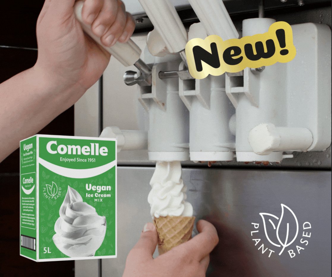 lakelandFS's tweet photo. Looking for a smooth vegan ice cream mix? Look no further! Our new Comelle Vegan is a delicious plant-based ice cream mix that helps everyone smile, and it's just in time for this summer! π¦βοΈ
Available in Brakes.
#Comelle #VeganIceCream #NewProduct #SoftServe https://t.co/1ZXM50qwjx