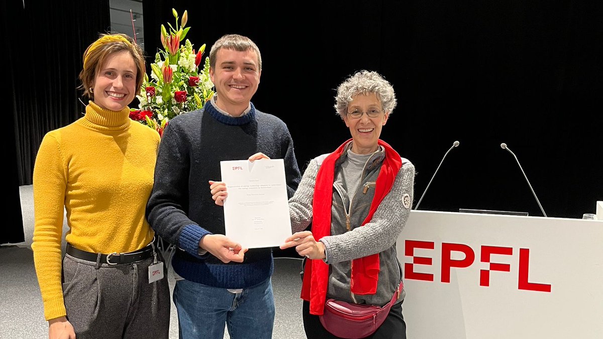 Pablo Martínez Alcaraz carried out research on the segmentation of energy technology adopters in Switzerland. Having target groups allows policymakers to develop tailored strategies - an important 🔑 to the energy transition. Congrats to Pablo on a successful MSc thesis!