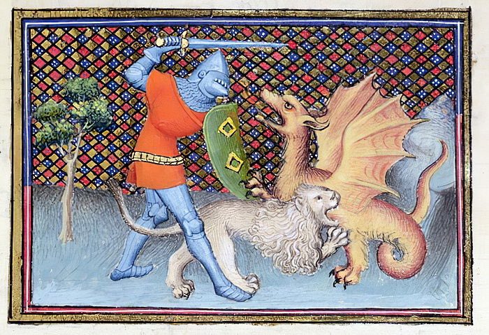 Vielleicht sollten wir einen als Artusritter Verkleideten nach Kleinmachnow schicken: Die ziehen Löw*innen bekanntlich quasi magisch an. #Iwein #Löwenritter