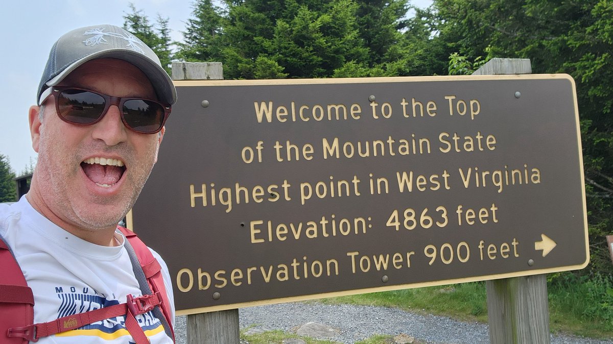 sethrings's tweet photo. Day 1.2 of my 9 states/9 High Points in 4 days road trip to bag the highest points in each of those states.
Next up...West Virginia!
#highpointers #highpointersusa #highpointclub https://t.co/p8NfzYH6U1