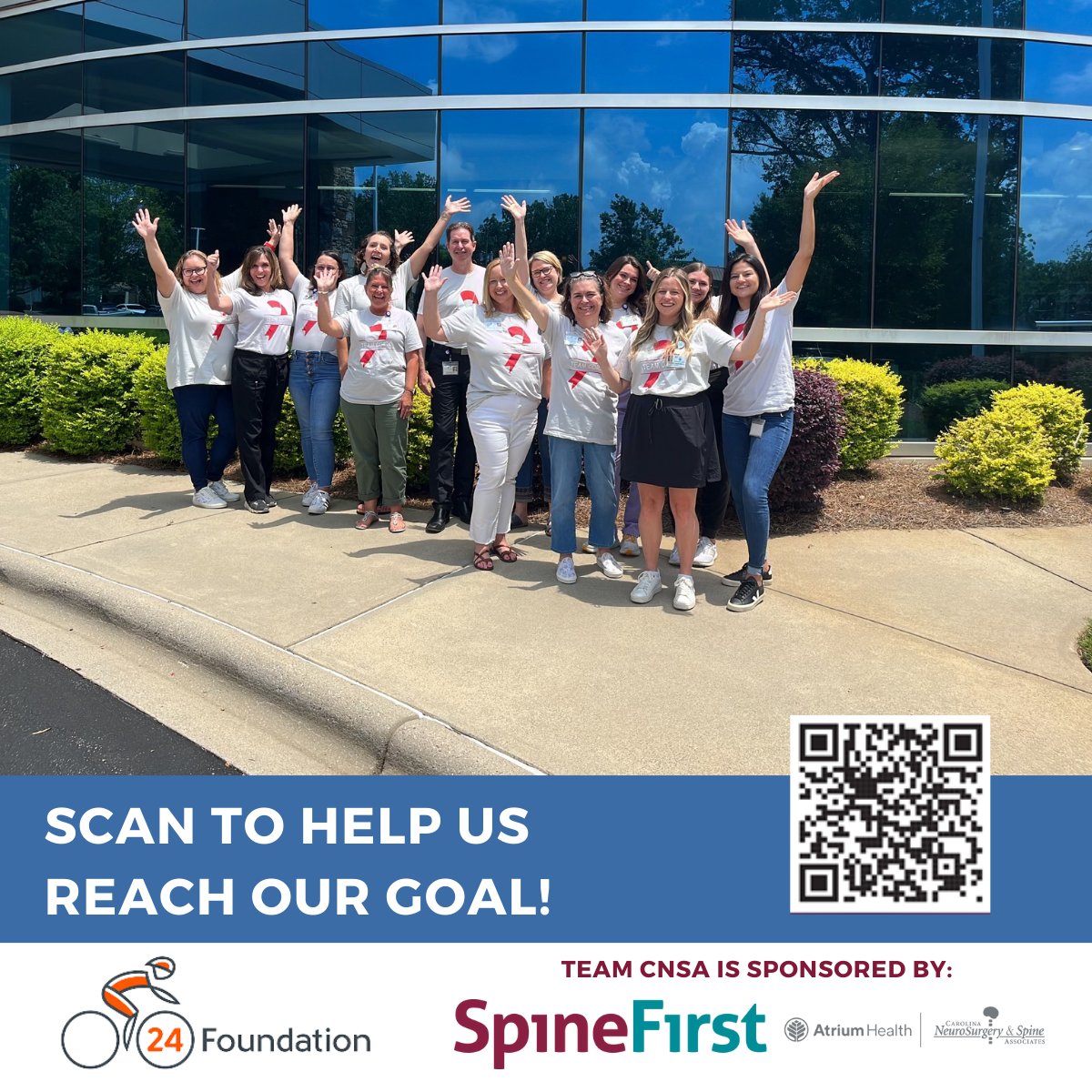 CarolinaNeurosurgery&Spine (@cnsa_insights) on Twitter photo We ride together to fight cancer, standing beside our esteemed colleague, Dr. Dom Coric.
Visit our team page to donate before <a href="/24foundation/">24 Foundation</a>'s 24 Hours of Booty, happening just 1 week from today. Help us reach our goal - we are so close!
events.24foundation.org/team/490388 We ride together to fight cancer, standing beside our esteemed colleague, Dr. Dom Coric.
Visit our team page to donate before <a href="/24foundation/">24 Foundation</a>'s 24 Hours of Booty, happening just 1 week from today. Help us reach our goal - we are so close!
events.24foundation.org/team/490388