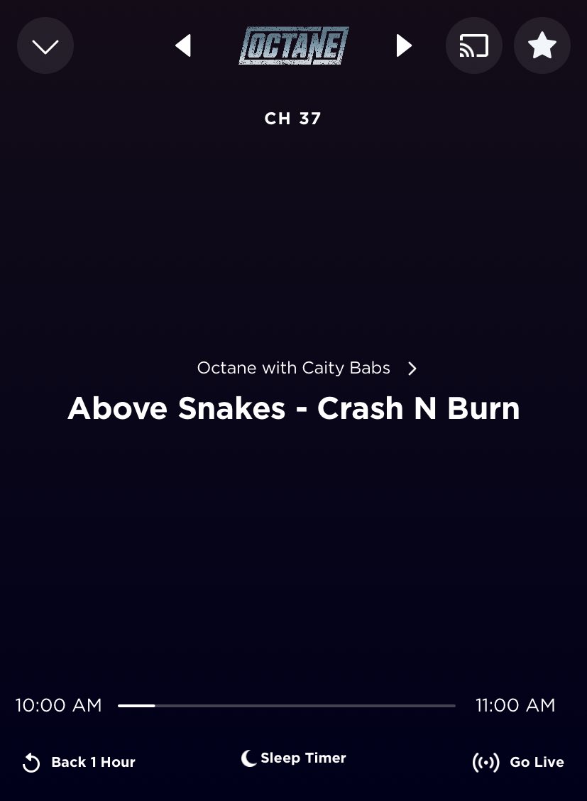 abvsnksva's tweet photo. Hell yeah @CiBabs LOVE @Abovesnakesband Crash N Burn! Itโs so catchy and already stuck in my head! Letโs keep it spinning on @SXMOctane ๐๐ฅ๐ค๐ป๐ค #SXMOctane #CiBabs #AboveSnakes #CrashNBurn #AssSyndicate #NewMusic #NewHardRock https://t.co/HHe9x1puDe