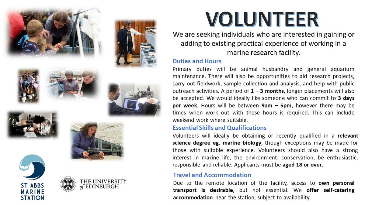 We have volunteer opportunities available!
To apply: Complete our volunteer registration form (marinestation.co.uk/get-involved/b…) &amp; send it along with your CV (2 page max) &amp; short covering letter to hello@marinestation.co.uk