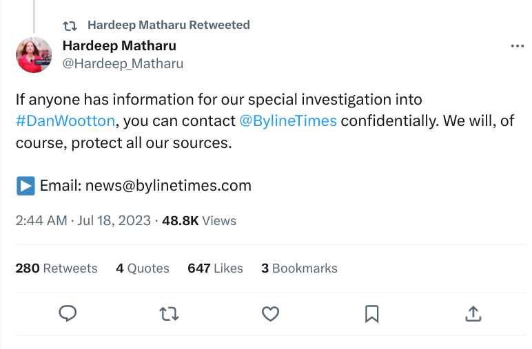 nomoremonarchs's tweet photo. Update: blood has been smeared on the windscreen of a car belonging to a #BylineTimes reporter investigating #royalpropaganda promoter #DanWootton. Hackers have also attempted to access the reporter's files.
#MediaToo #DanWoottonExposed #invisiblecontract #PalaceSourcesSay https://t.co/ludF1GFLLS