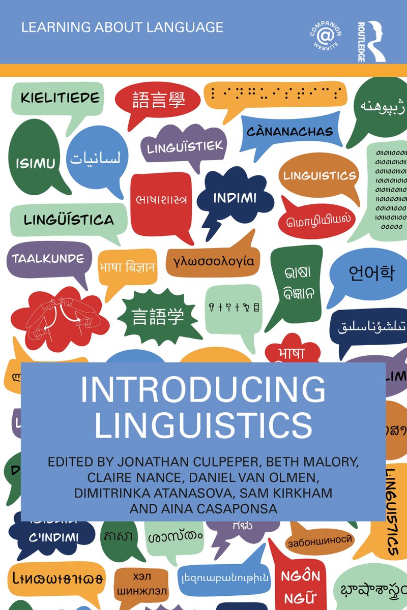 The companion website to our new textbook INTRODUCING LINGUISTICS is now live! 

It includes questions, reading suggestions, sample seminar material &amp; exam tasks. You can check out the website by clicking on "Instructor &amp; Student Resources” at this link:

routledge.com/Introducing-Li…
