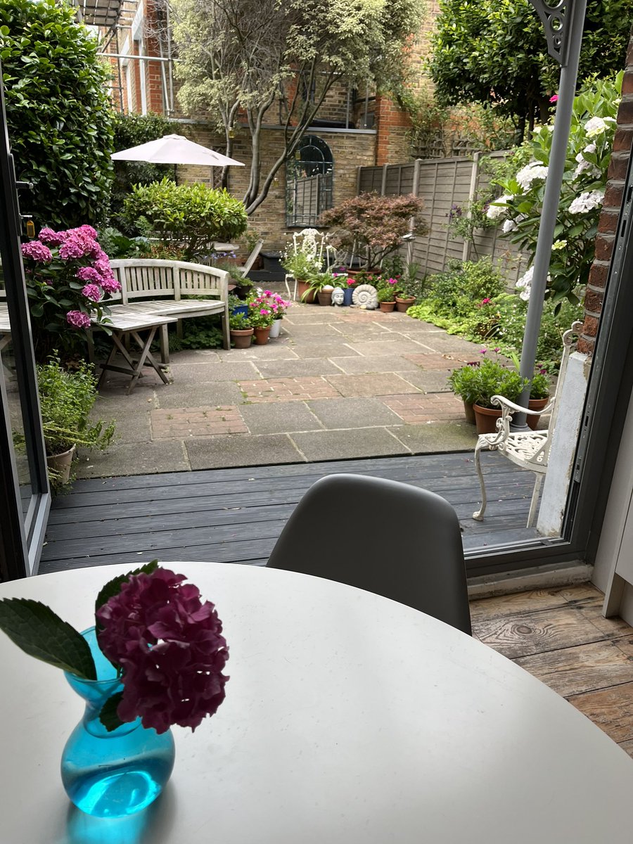 Sue_writer's tweet photo. #Meetthewriter Nominated by @Maggie__Brookes. Day 1.
Summer writing view from kitchen table. Flatlands @PushkinPress , Swimming to Albania @salmonpoetry, God’s Little Artist @SerenBooks, #viewfrommydesk, #writercommunity, #writerslife, #writerscommunity, #writersofinstagram https://t.co/cnHXTfXYhE