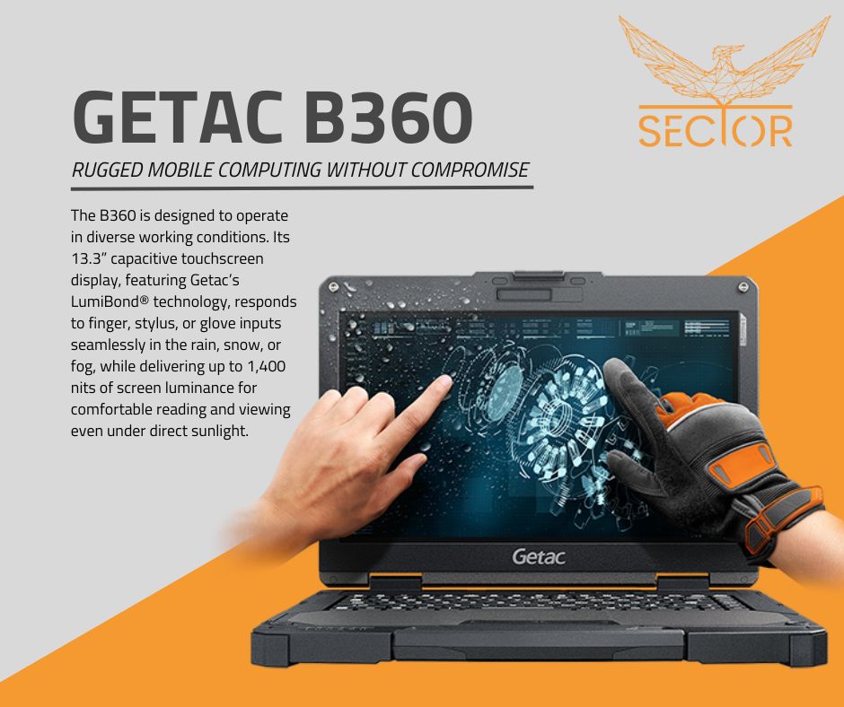 Stay connected, stay efficient, and conquer every challenge with the B360 from Getac! 💪🚔 #RuggedLaptop