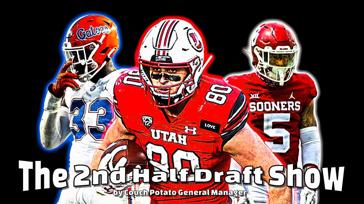 cpgmNFLDraft's tweet image. The 2nd Half Draft Show Episode 50 l Summer Scouting S1.5 (Florida, Utah, and Oklahoma) #CPGM #NFLDraft #SummerScouting

@CPGMHeadley and @s1rdr3w explore top 2024 NFL Draft Prospects this Friday @ 9:30 pm EST.  

Watch HERE: youtube.com/live/8XEFdTXPJ…… via @YouTube