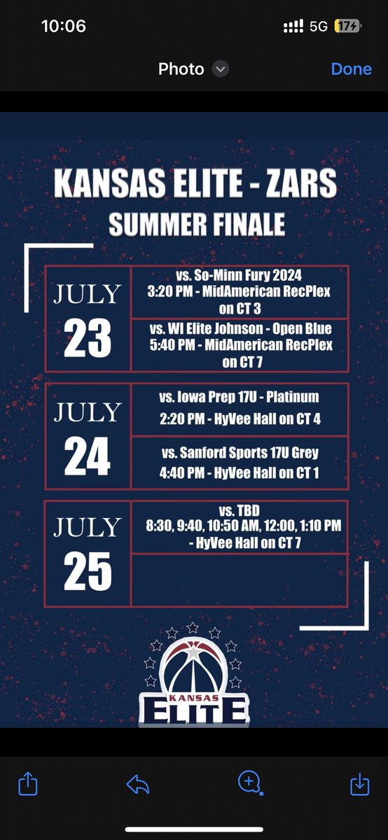 See you in Iowa!! #KansasElite