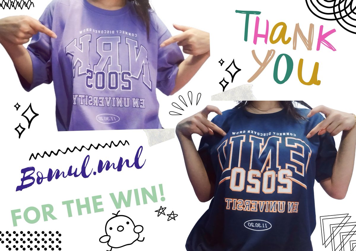 sunoomahlab's tweet photo. Hello po @bomul_mnl! The long awaited is over! It's here!! My EN UNI SHIRTS! I'm so excited to wear these🥹 The quality of shirt is superb saur much 🫶 it's giving comfy vibe🥺 Thank you saur much for these! I'm so grateful po for your generosity 🥺God bless to ur shop po! 🫶🫶🫶 https://t.co/MqRdVqzJWE