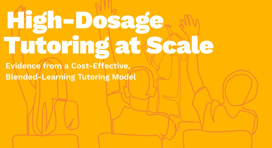 #MathTutoring, #CostEffective, #BlendedLearning Study shows improvement in student math test scores by the equivalent of an additional 1 to 2 years of math learning for the typical American high school student, in a single year tinyurl.com/yc7wr6t4