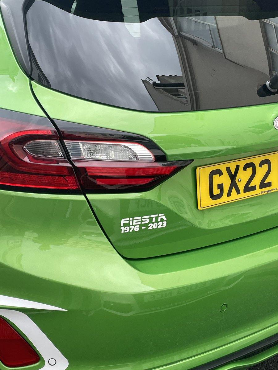 kris_culmer's tweet photo. Just spotted this in the street - nice little tribute. #RIPFiesta https://t.co/AJY0SDGI0j