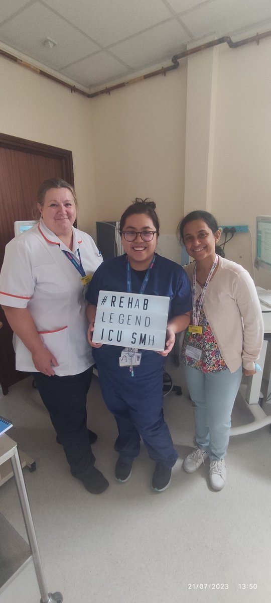 Student Nurses in #ICU learning all about #ICUrehab & #ICURehabDay23, learning early about vital rehab will contribute to everything in their future careers. Our digital ICU Nurse ensuring rehab is fully supported by all things digital #rehablegends