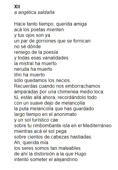 Supo hace dos meces del cáncer, prefirió no tratarse. De madrugada murió Malú Urriola, tenía 56. Venía de los 80, su poesía fue callejera y política, también fue sumergirse en la monstruosidad y disputar el espacio a las largas tradiciones misóginas. Acá uno de Piedras Rodantes