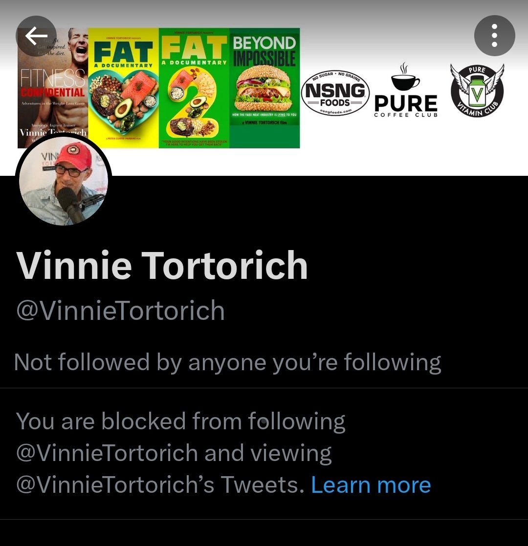 nolow_plantpwrd's tweet image. @VinnieTortorich gets asked to stop hiding and SPEAK to @TheNutrivore over the internet and this triggered him so much that he has to block me 😂 #beyondimpossible film is a crock of trash if anyone wasn't aware , as proven by the disingenuous filmmaker here