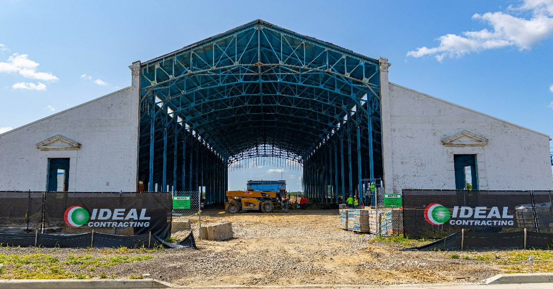 IdealDetroit's tweet photo. We’ve got new shots of the progress at the Detroit State Fair Transit Center project! Looking forward to continuing the advancements that are being made with our project partners at NORR and @DLZCorporation!

#IdealContracting #Detroit #YourVisionOurPeopleBuildingTogether https://t.co/gWUtqMQ7Xb