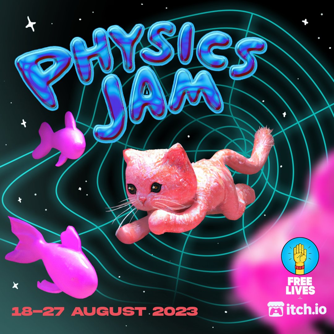 We're hosting a physics jam with <a href="/freelives/">Free Lives | Stick it to the Stickman Out Now</a> over on <a href="/itchio/">itch.io</a>! If you're a South African game dev, come join us. Over 50k cash prizes up for grabs! 🎉 itch.io/jam/physics-ga… 

#SAPhysicsJam2023 #gamejam