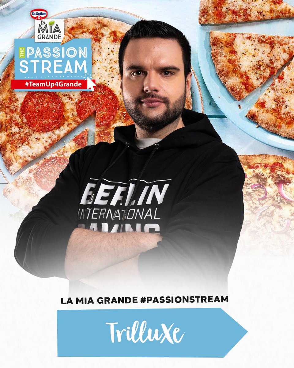 TrilluXe's tweet photo. Am 31.07. bin ich beim beim @DrOetkerDE La Mia Grande #PassionStream dabei und baue meine eigene Trackmania Map!
Ihr könnt live dabei sein und die Map im Anschluss mit mir fahren! 🔥
#TeamUp4Grande #Werbung https://t.co/YmpeNNxlDV