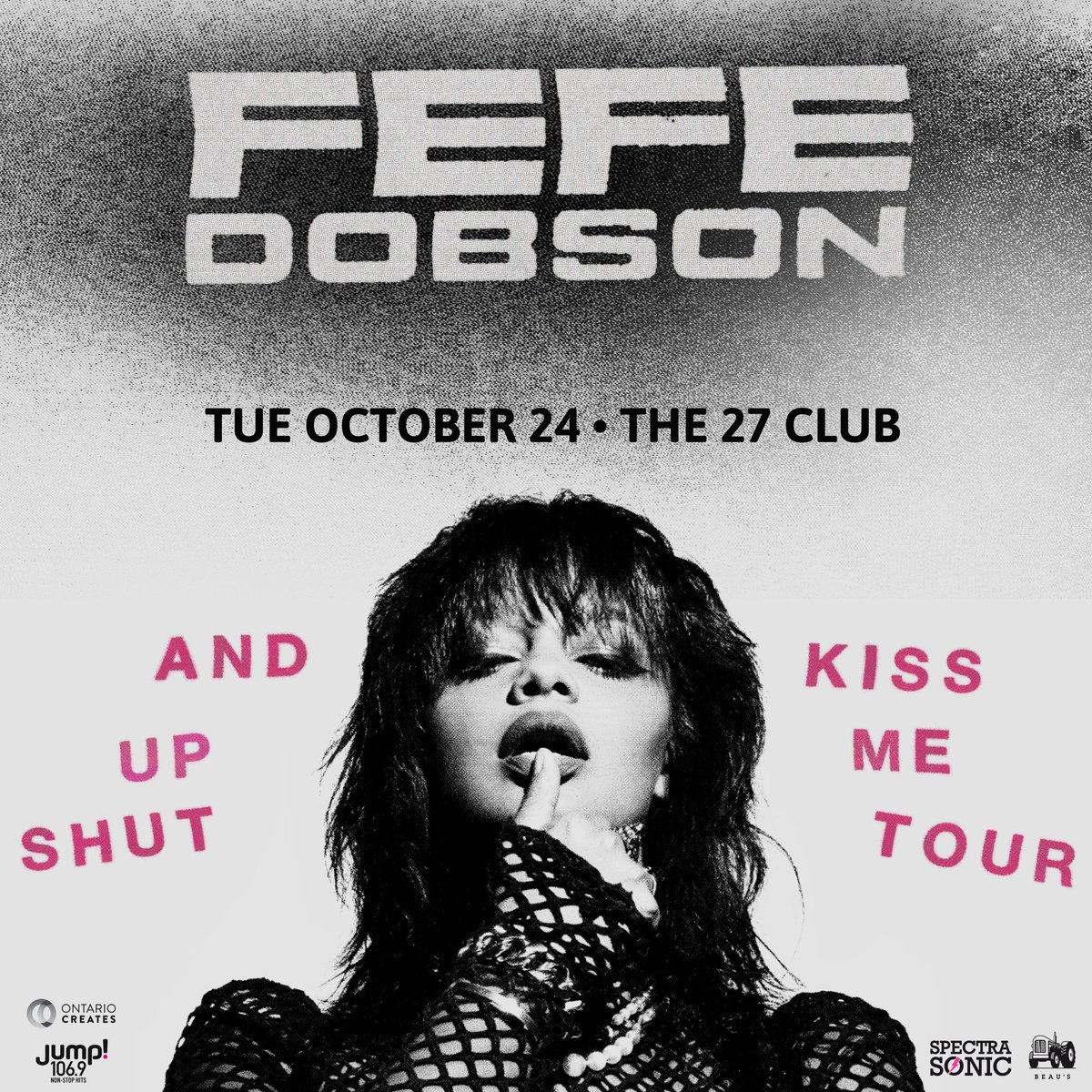 ON SALE NOW AND FLYING 🔥 @iamfefemusic Shut Up And Kiss Me Tour 💋 Tue Oct 24 @the27clubottawa 🎟️ spectrasonic.com & @vertigoottawa #thiswillsellout #youvebeenwarned