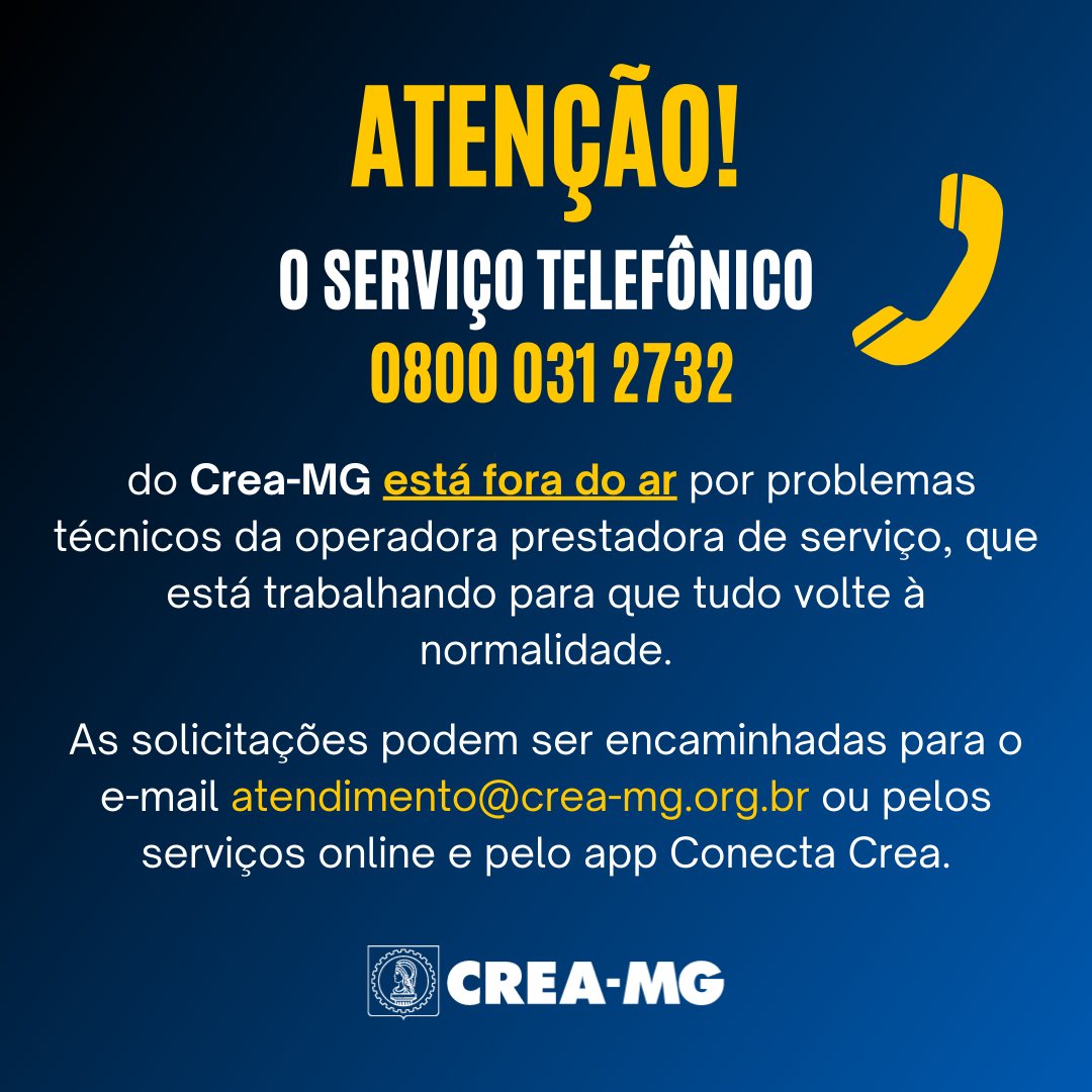 Crea-MG (@crea_minas) on Twitter photo 