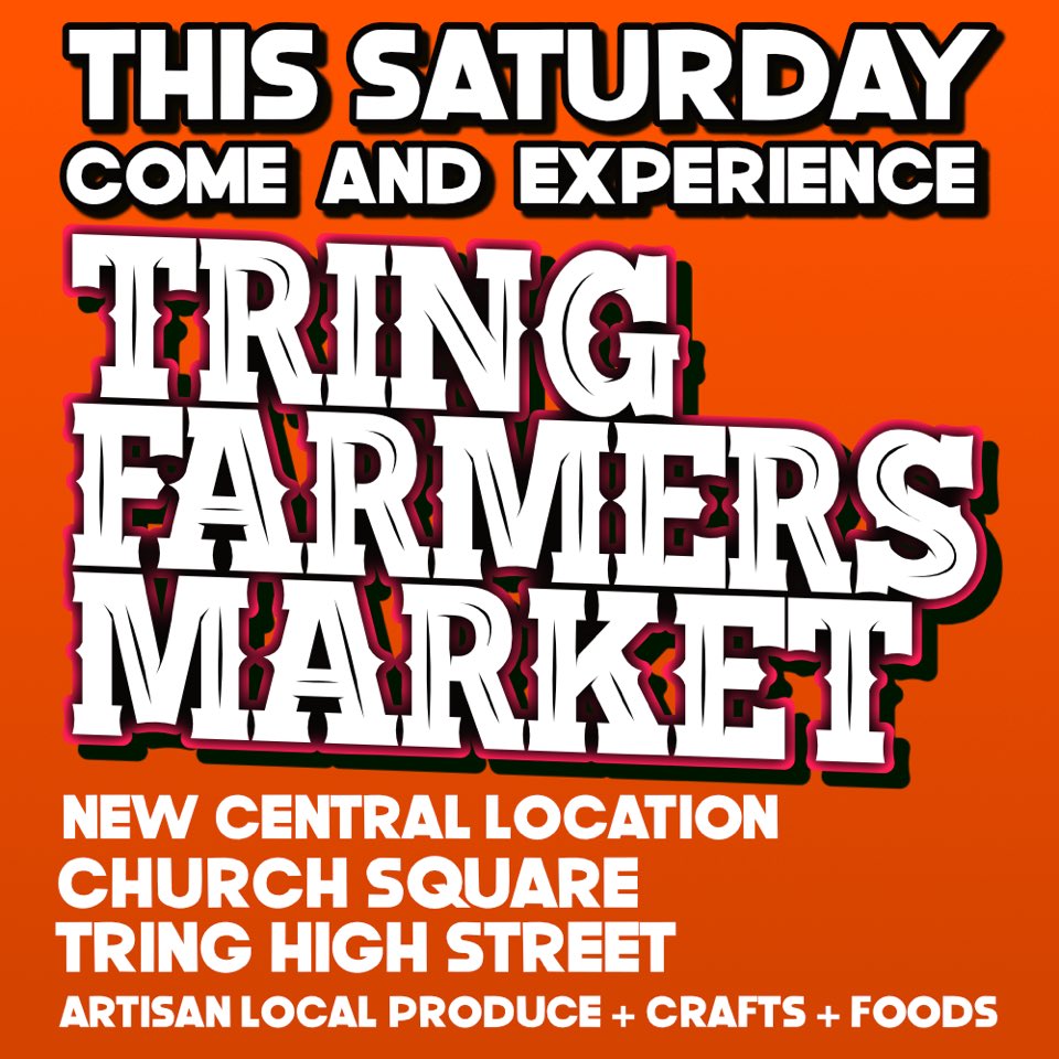 🥖🥓🛍️🥕🥧 Support local small businesses by shopping at <a href="/TringFMkt/">Tring Farmers Market</a> this week! 9am in Church Square on Tring High Street, this week stalls offering meat, eggs, bread, honey, jewellery, stationery, cakes, pies &amp; more! @TringRadio <a href="/TringCouncil/">Tring Town Council</a> @EverythinTring <a href="/TringTransition/">Sustainable Tring</a>
