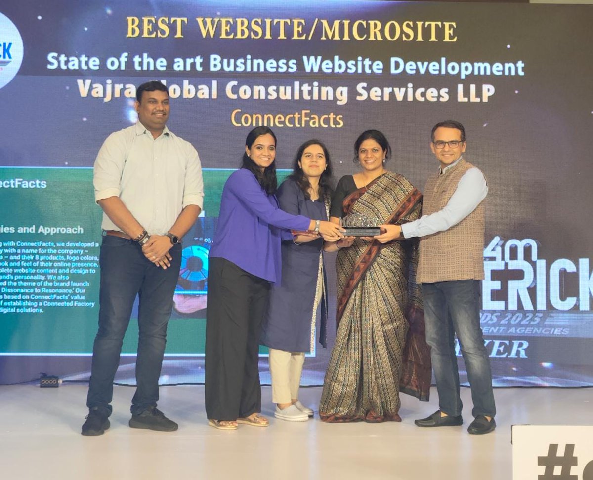 Unleashing Greatness⭐️
Congratulations to the #e4mMaverickAwards inspiring Winners!
Category - Best Website/Microsite
Winners - @naturaltein, @BrandLoom, @VajraGlobal, @webmaffia, #ConnectFacts, #AMNSINDIA 

#e4mEvents #IndependentAgencies #DigitalAgencies #Awards #Mumbai