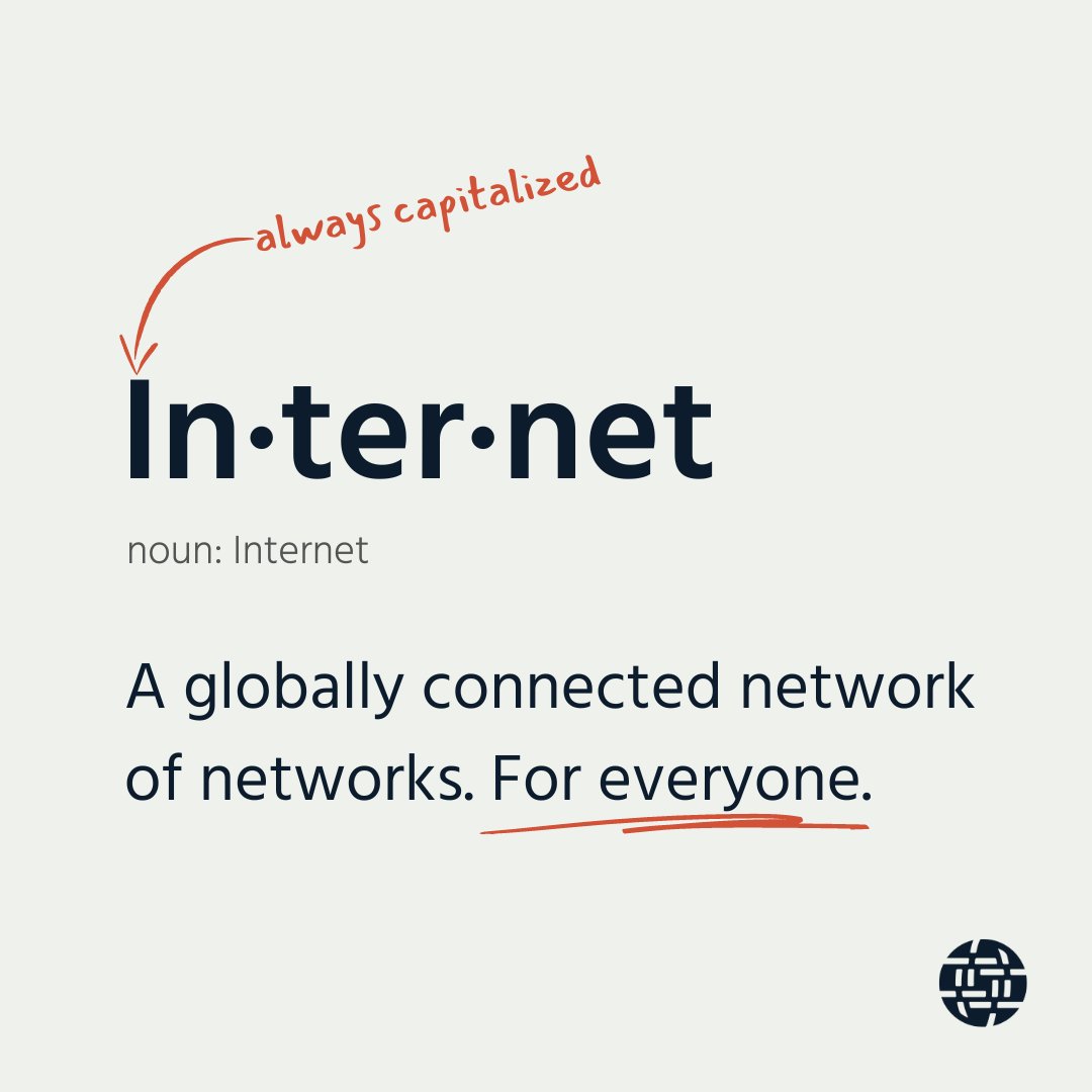 We capitalize Internet—every time ✍🏽. But why? A thread 🧵 (1/5)