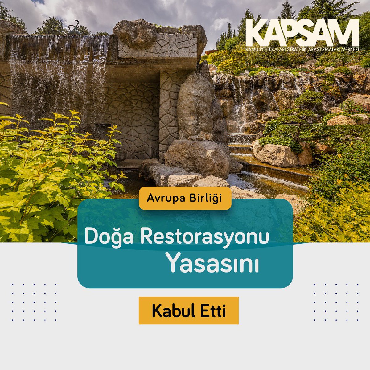 Kapsam_org's tweet photo. Kısa bir süre önce Avrupa Parlamentosu tarafından kabul edilen yeni Doğa Restorasyon Yasası, Avrupa'da biyolojik çeşitliliği ve iklim eylemini geliştirmeyi amaçlıyor🌳🦌💧 https://t.co/dOsU6FXA72