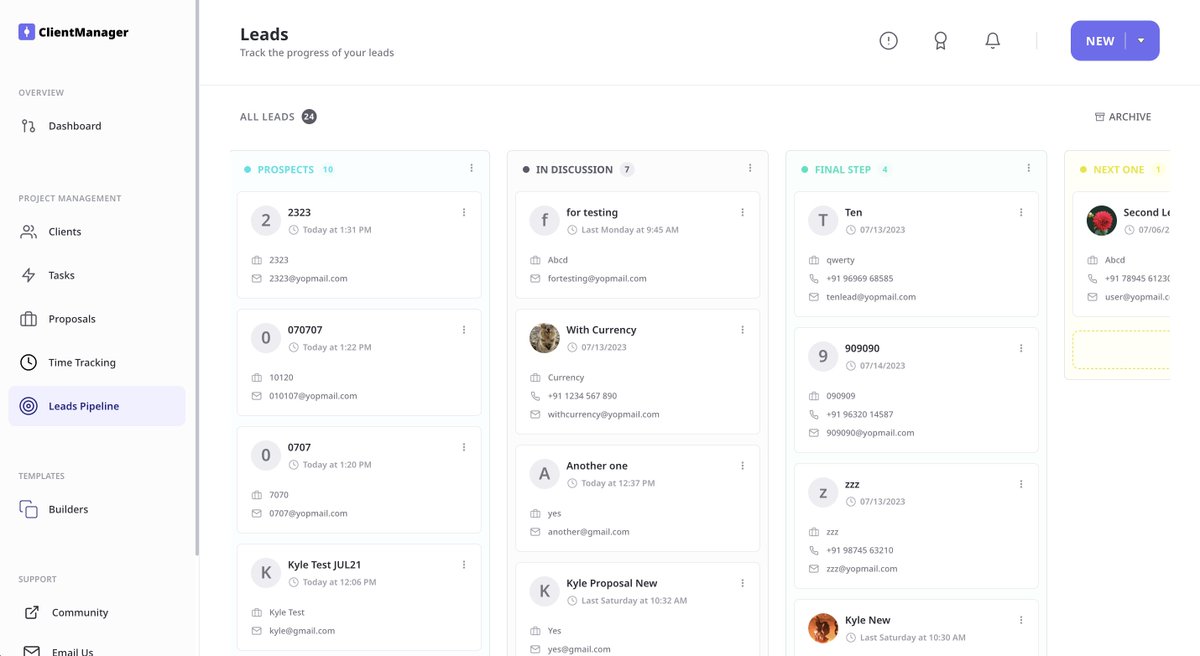 ClientManager_'s tweet image. 🔥 New Feature: Client Leads