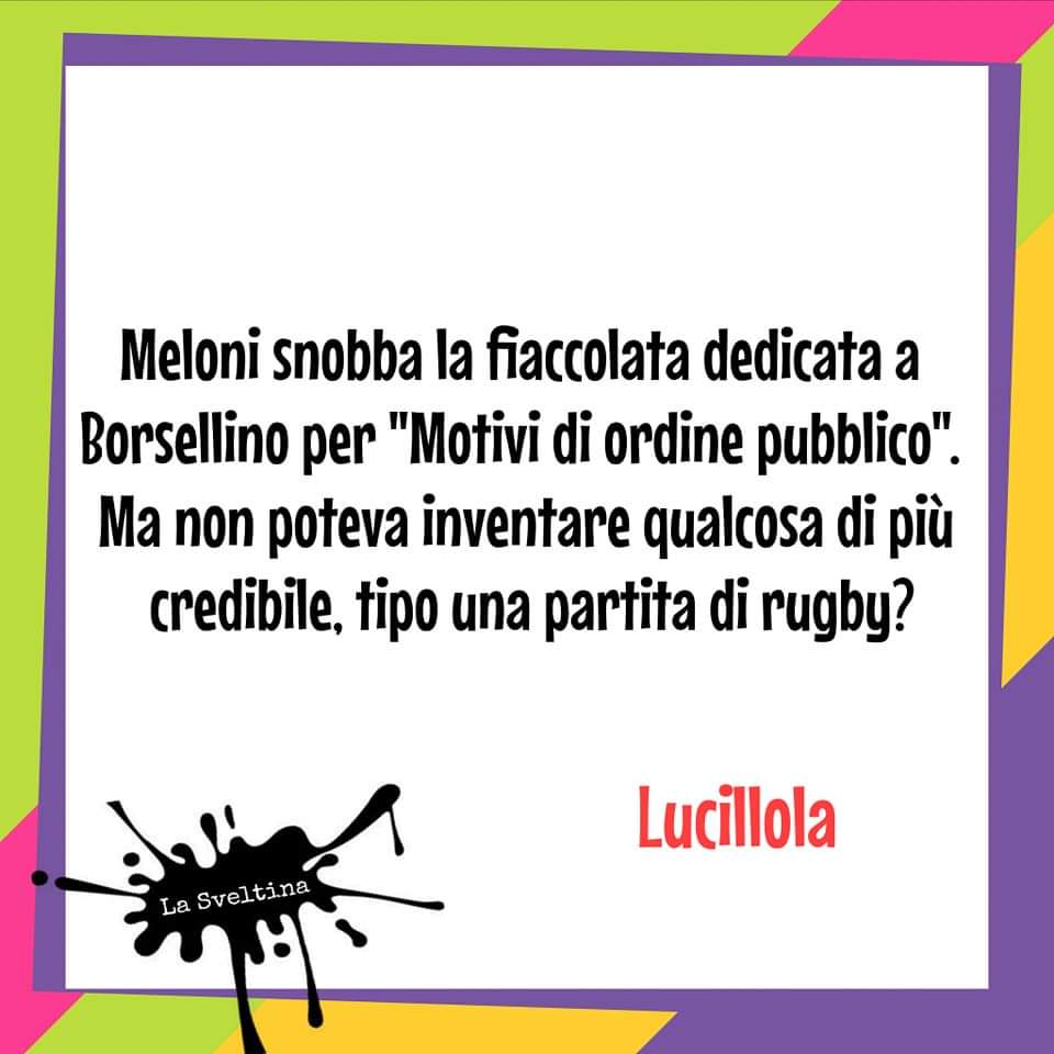 #Meloni #Borsellino #Falcone #MAFIA #GovernoMeloni #21luglio