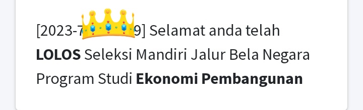 yourhyunn's tweet photo. Masyallah😭LOVE U UPN
Sapaa lolos Ekonomi pembangunan upnvy mari mutualan https://t.co/vvi1DtdOFL