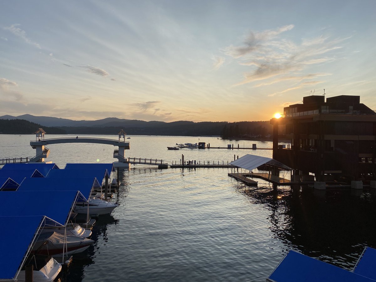 Enjoying sunset at Coeur d’Alene lake Idaho.
