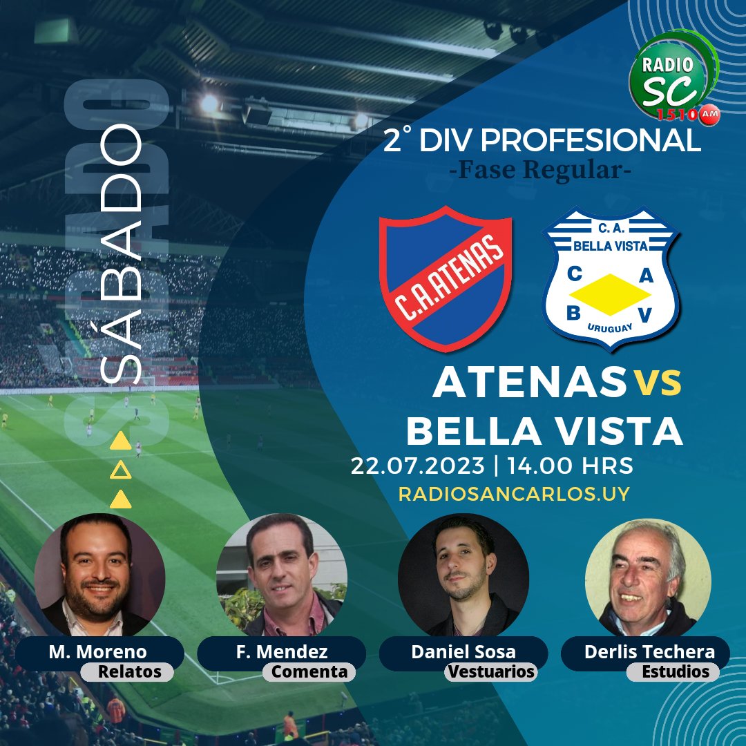 RSC1510's tweet photo. Duelo clave por la zona baja de la tabla. 
Desde las 14:00, hacemos el fútbol en la 57

El fútbol se oye en Radio San Carlos 
En la 📻: 1510AM 
En la 🌐: https://t.co/V2QjWa2war 
En la 📺: Canal 37 del Cable 8 digital. https://t.co/W2PYR5hVzY