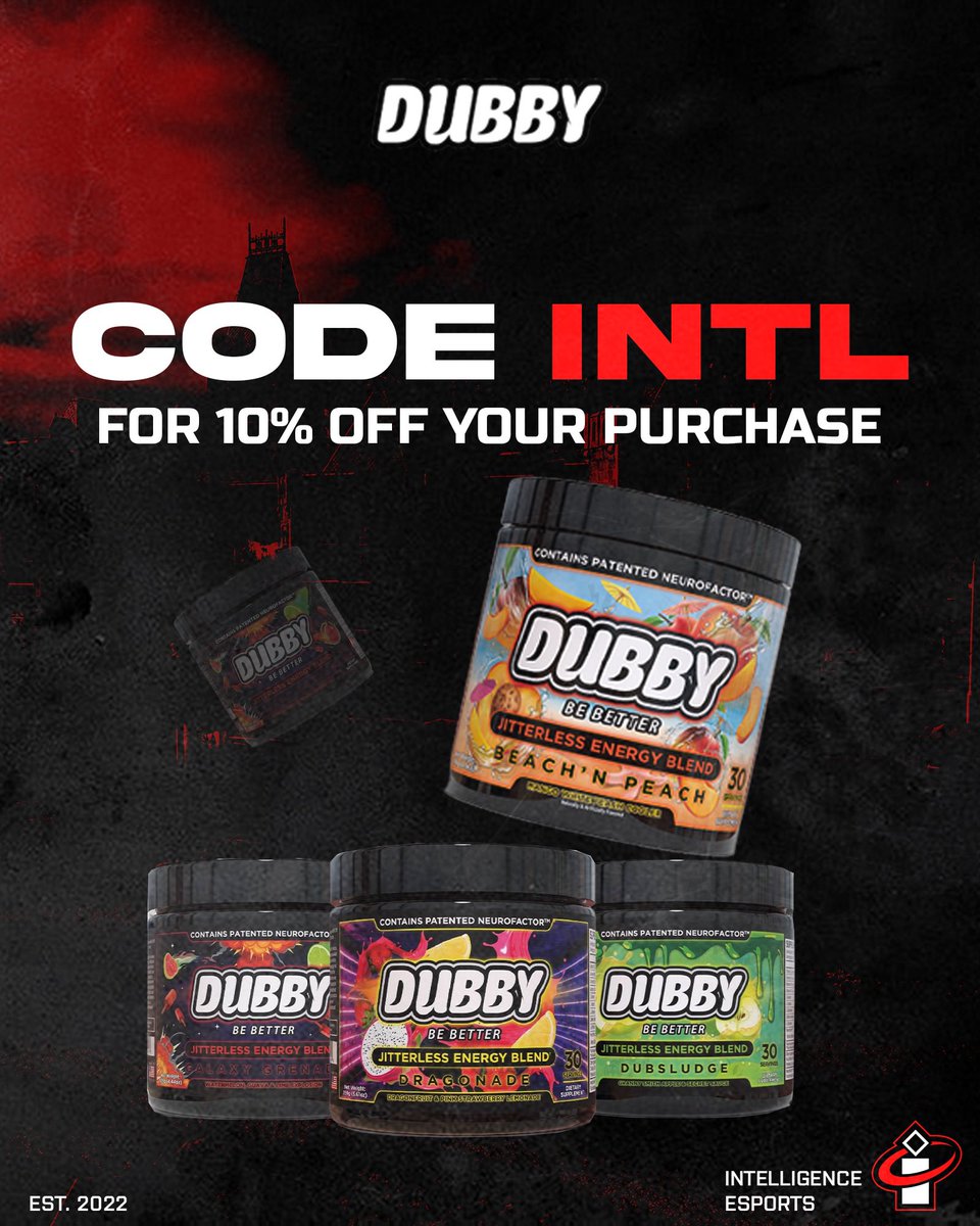 INTL_GG's tweet photo. Need something to drink on for those hot days? 

Stay hydrated and boost your energy with @DubbyEnergy ! 

Go shop their online store now and use code “INTL” to get 10% off your purchase! 

There will be more sunny days ahead of us! 😎☀️ #intelligencewithin #INTLFam https://t.co/1nUdMxYpRk
