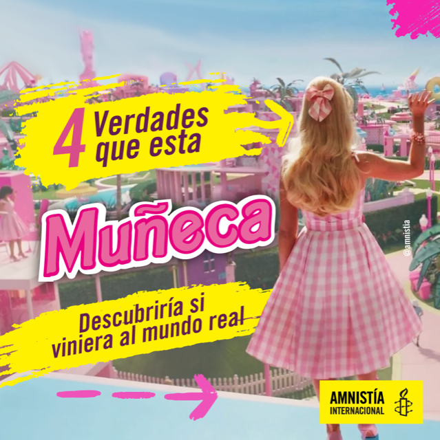 amnistia's tweet photo. 4 Verdades que esta “muñeca” descubriría si viniera al mundo real:

• Presas políticas 
• Mortalidad materna 
• Pobreza menstrual 
• Embarazos en adolescentes 
 
y más… 🧵 https://t.co/k7pjVL6yYr
