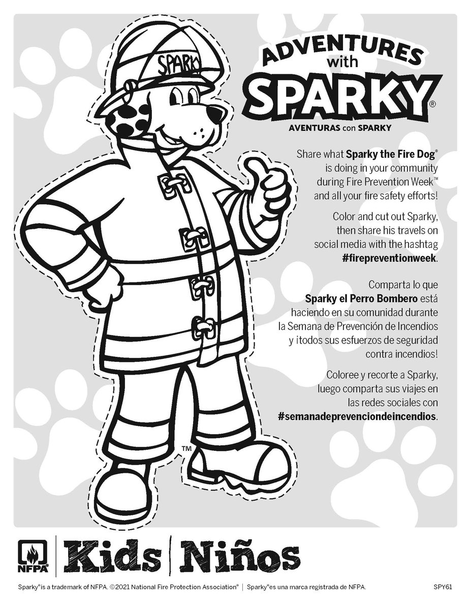 Sparky_Fire_Dog's tweet image. Summer is still in full swing. Show us in the comments below what your flat Sparky has been up to. Don't have a flat Sparky yet? Print yours here: nfpa.social/2fug50PeePO