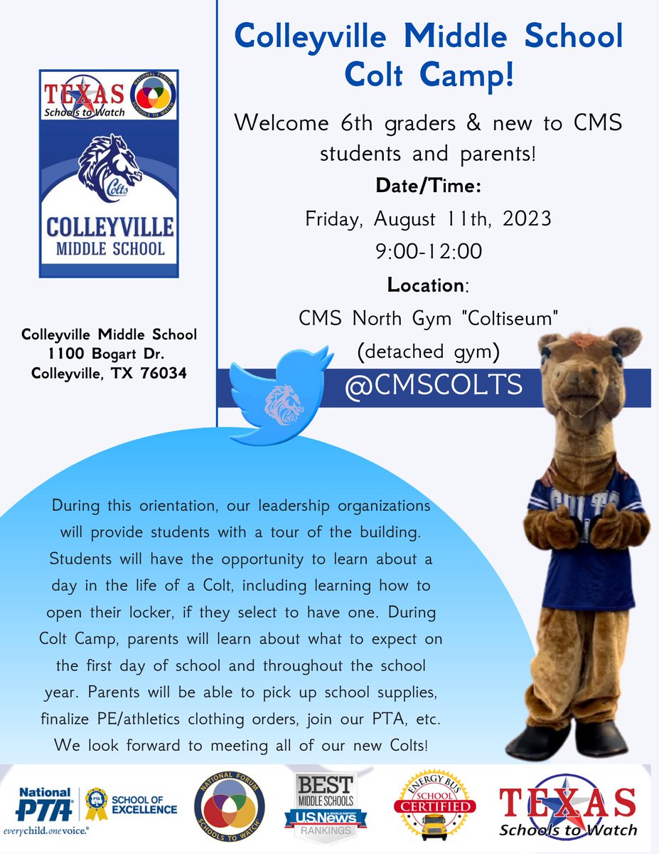 Colleyville Middle School tweet media