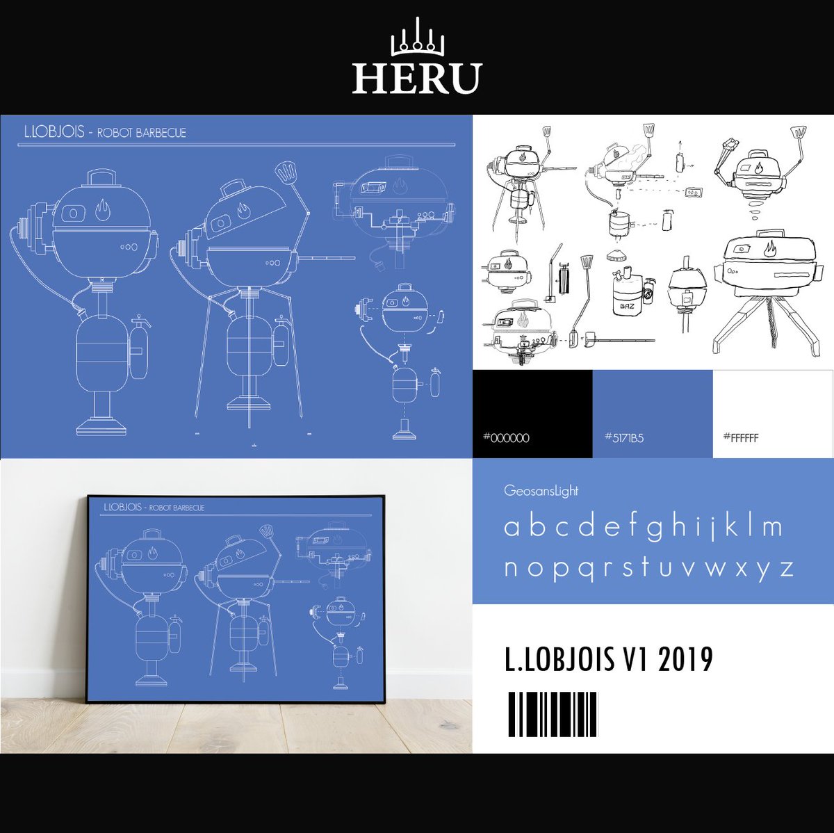 Illustration - Blueprint Robot L.Lobjois V1

Site web: heru-studio.com 

#graphicdesign #logo #design #adobe #photoshop #illustrator #indesign #premierepro #creative #infographic #illustration #freelance #fun #memes #logodesigner #history #color #gaming #videogames #anime