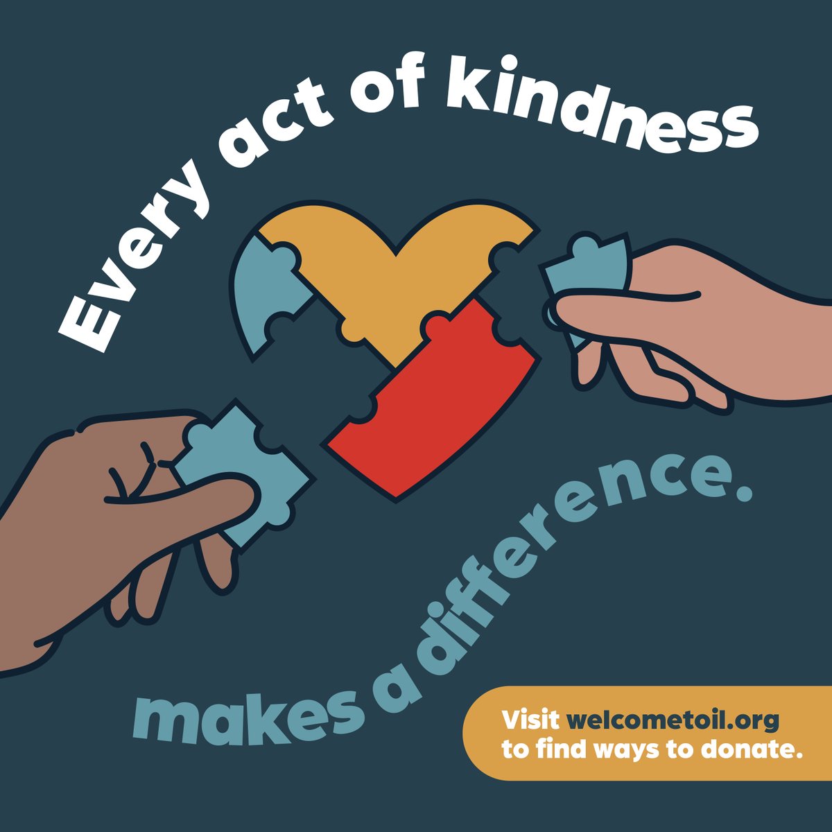 Every act of kindness makes a difference. Help make a positive impact in the lives of migrants by donating to organizations on the Welcome to Illinois website. Your support will provide essential resources and services. Visit welcometoil.org! #Donate #ILA #MakeADifference