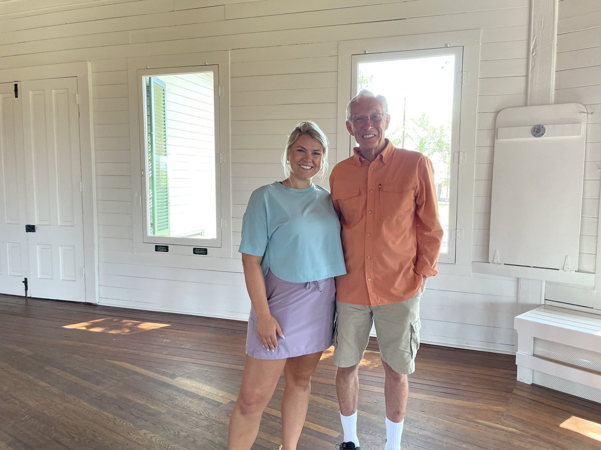 texasdancehall's tweet photo. #flashbackfriday to TDHP staff, along with TDHP board president, Steve Ray, and board  president-elect, Alyson McGee, visiting Bellville, TX! https://t.co/xHO3kjOXM9