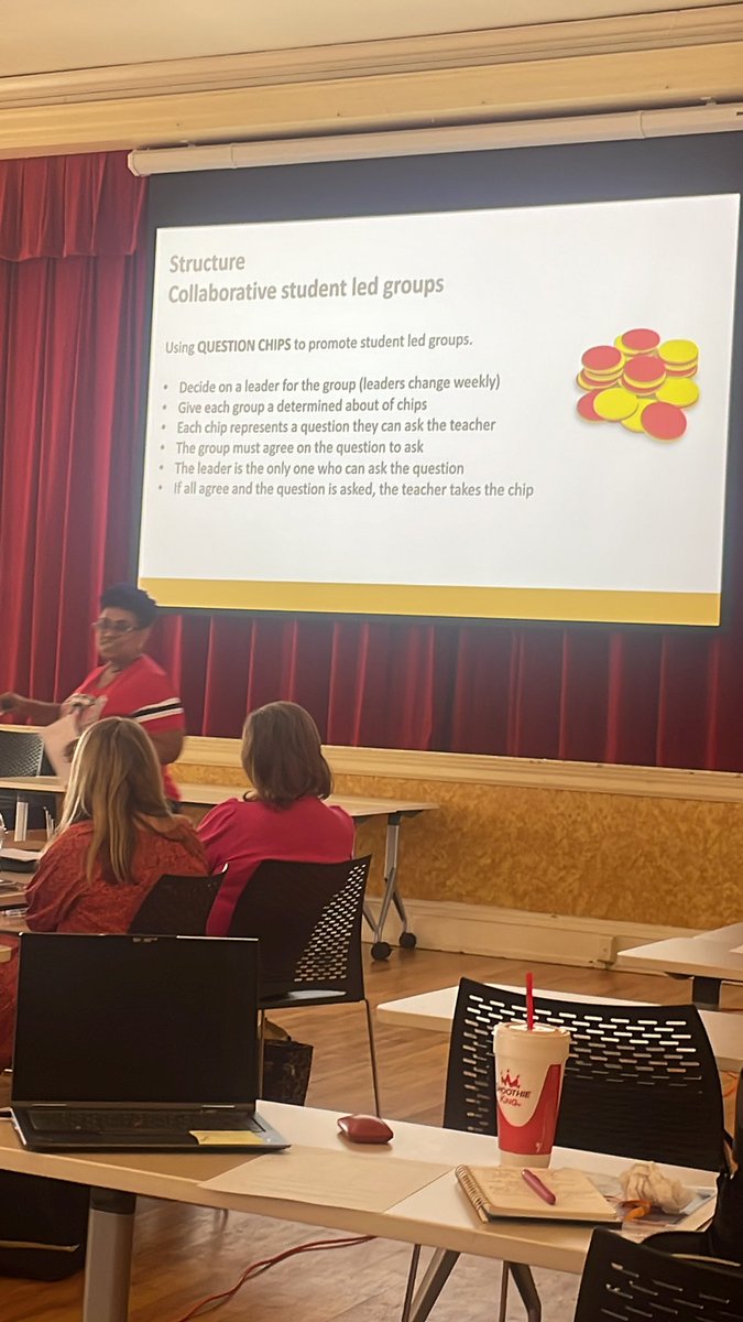 Collaborate strategies presented by @math_on_fire Zone 3 @ our @FultonCoSchools Math Kick-Off