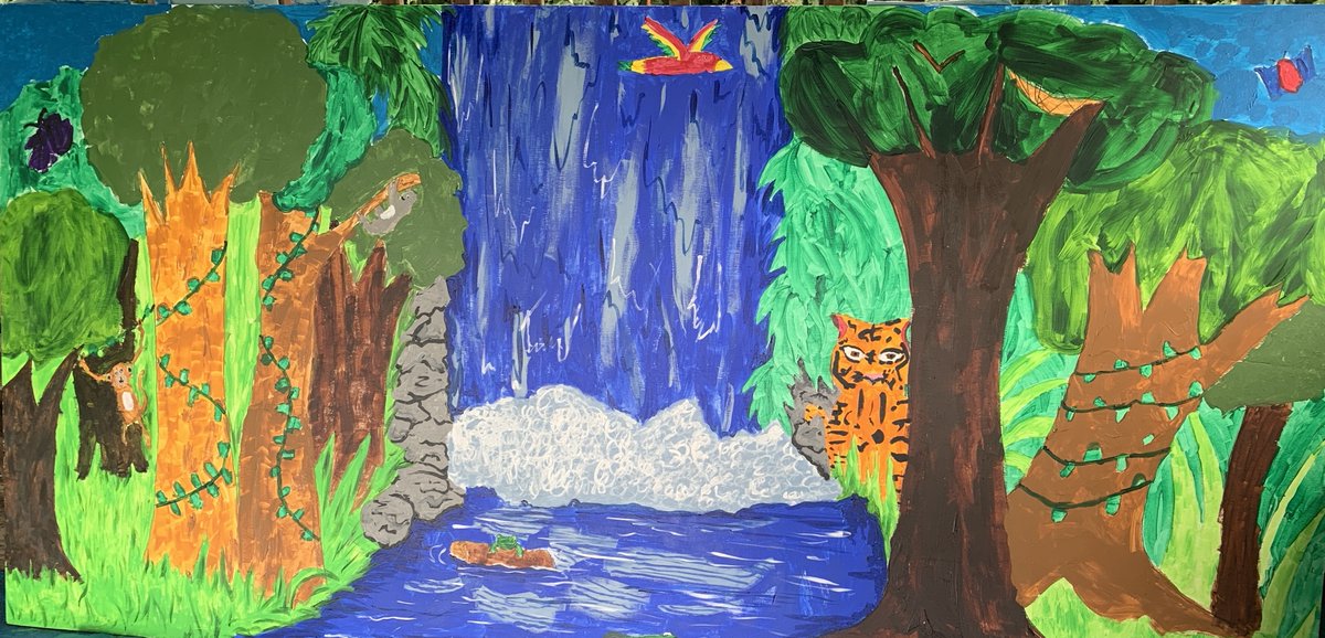 NicolaMW_Artist's tweet photo. South Wootton Junior - Design of 'Secret Garden’ with children and painting murals - not quite finished yet but another collaborative effort involving children, parents and the local community @visionkingslynn @bcklwn @LTLnews @NorfolkCC 3/11 https://t.co/qE6ZbOv1RQ