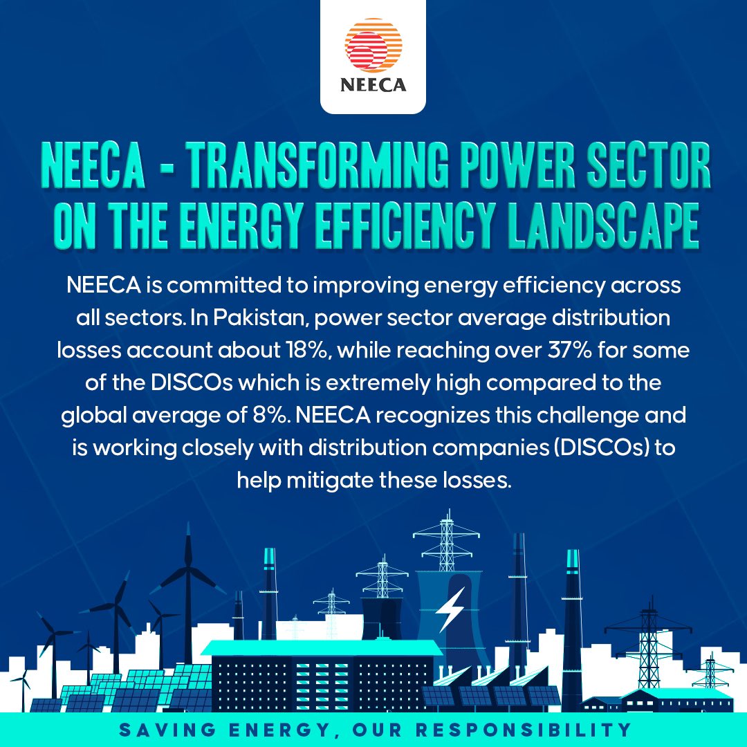 NEECA_Pakistan's tweet photo. #Powersector needs an energy efficiency #transformation! 🔄💡
#NEECA is leading the #revolution for a more #sustainable future. 🌍 Learn how we're reducing #wastage and optimizing #resources at https://t.co/iTx14FW3zI.
#PMsEnergyReforms #PowerSector https://t.co/AA3ZTWvrIo