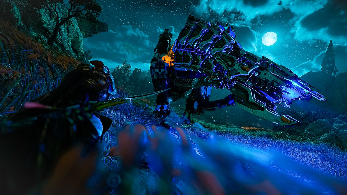 bcallaghan's tweet photo. #ForbiddenFriday

Don't move, he can't see you if you don't move.  

#VirtualPhotography #VPRT #VGPUnite #WorldofVP #WIGVP #HorizonForbiddenWest #BeyondTheHorizon https://t.co/4oFBRQHiR2