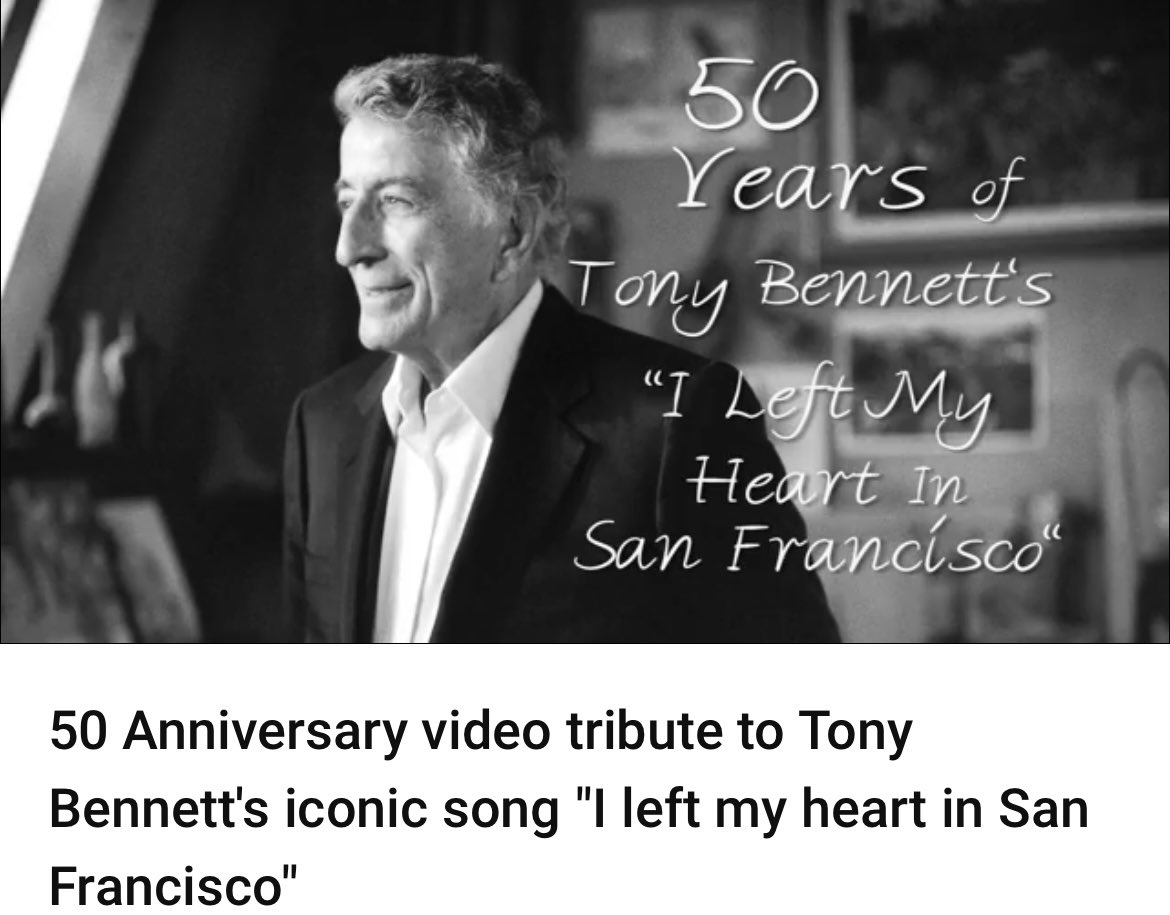 dpna's tweet photo. The Pearly Gates open to the voice of the Golden Gate. @itstonybennett Tony Bennett has died. (Aug 3, 1926 - July 21, 2023).  This 2011 video created by @alcasuso &amp; @dpna commemorates the 50th anniversary of his iconic  “I Left My Heart in San Francisco.”

https://t.co/blc14N9qOm https://t.co/kr19MLU63L