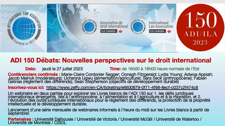 Que nous disent les Livres blancs de l'ADI sur les défis juridiques internationaux émergents et l'évolution des outils juridiques internationaux? Découvrez-le en vous inscrivant à cette table ronde virtuelle du 27 juillet:
zeffy.com/en-CA/ticketin…